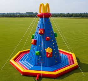 T11-4257 McDonald Theme Inflatable Climbing Wall