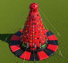 T11-4285 Miraculous Ladybug Theme Inflatable Climbing Wall