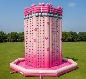T11-4324 Pink Panther Theme Inflatable Climbing Wall