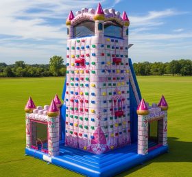 T11-4346 Princess Parties Theme Inflatable Climbing Wall