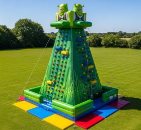 T11-4368 Shrek Theme Inflatable Climbing Wall