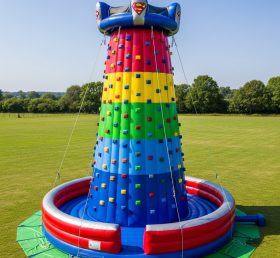 T11-4397 Superhero Theme Inflatable Climbing Wall