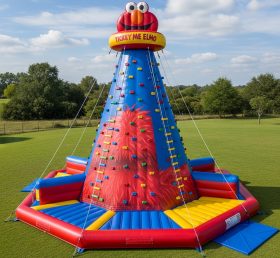 T11-4454 Tickle Me Elmo Theme Inflatable Climbing Wall