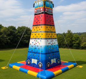 T11-4515 Bus Theme Inflatable Climbing Wall