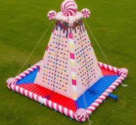 T11-4518 Candy Theme Inflatable Climbing Wall