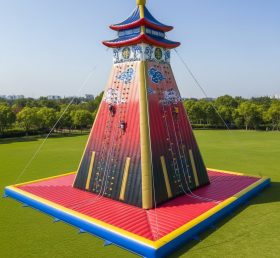 T11-4529 Chinese Style Theme Inflatable Climbing Wall