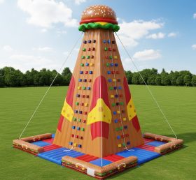 T11-4612 Hamburger Theme Inflatable Climbing Wall