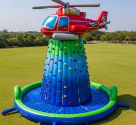 T11-4613 Helicopter Theme Inflatable Climbing Wall