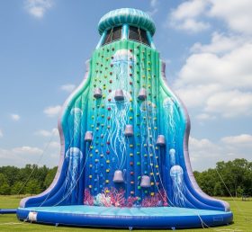 T11-4617 Jellyfish Theme Inflatable Climbing Wall