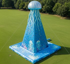 T11-4619 Jellyfish Theme Inflatable Climbing Wall