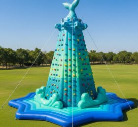T11-4632 Mermaid Theme Inflatable Climbing Wall