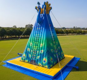 T11-4659 Peacock Theme Inflatable Climbing Wall
