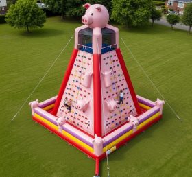 T11-4668 Pig Theme Inflatable Climbing Wall