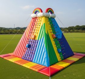 T11-4682 Rainbow Theme Inflatable Climbing Wall
