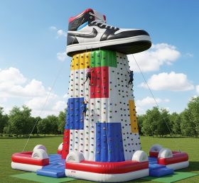 T11-4695 Sneakers Theme Inflatable Climbing Wall