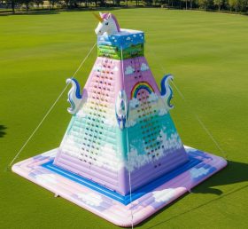 T11-4717 Unicorn Theme Inflatable Climbing Wall