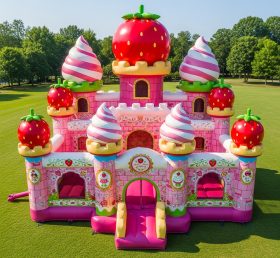 T5-2158 Strawberry Shortcake Theme Inflatable Castles