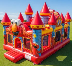 T5-2193 Tickle Me Elmo Theme Inflatable Castles