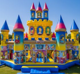 T5-2516 The Simpsons Theme Inflatable Castles