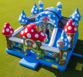 T5-2517 The Smurfs Theme Inflatable Castles