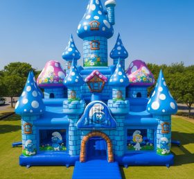 T5-2519 The Smurfs Theme Inflatable Castles