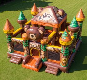 T5-2569 Bear Theme Inflatable Castles