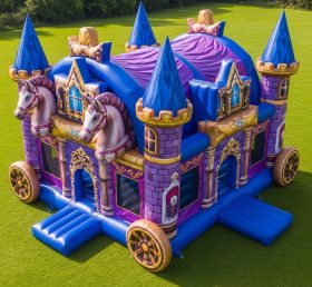 T5-2973 Horse Carriage Theme Inflatable Castles