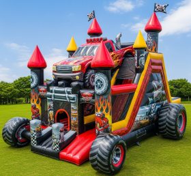 T5-3015 Monster Trucks Theme Inflatable Castles