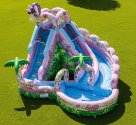 T8-9320 My Little Pony Theme Inflatable Water Slide
