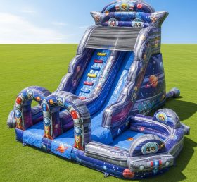 T8-9327 Paw Patrol Theme Inflatable Water Slide