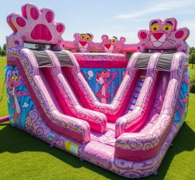 T8-9329 Pink Panther Theme Inflatable Water Slide