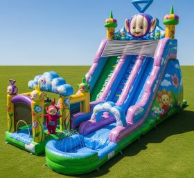 T8-9365 Teletubbies Theme Inflatable Water Slide