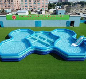 Pool4-029 Irregular Shaped Inflatable Pool